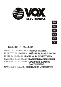 Manual Vox KG3330 Frigorífico combinado
