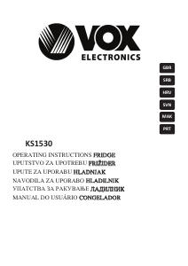 Manual Vox KS1530 Refrigerator