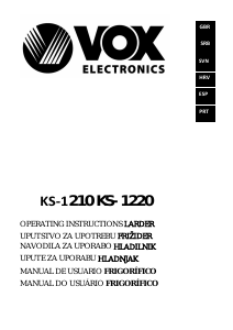 Handleiding Vox KS1220 Koelkast