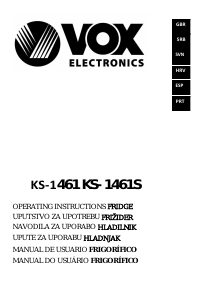 Handleiding Vox KS1461 Koelkast