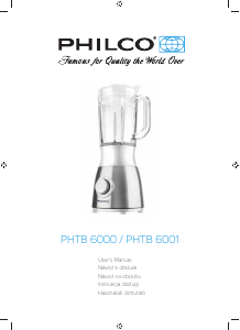 Használati útmutató Philco PHTB 6001 Turmixgép