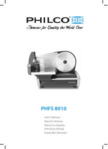 Bruksanvisning Philco PHFS 8010 Skärmaskin