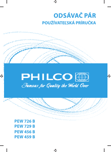 Návod Philco PEW 729 B Digestor