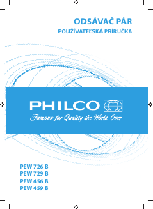 Návod Philco PEW 456 B Digestor