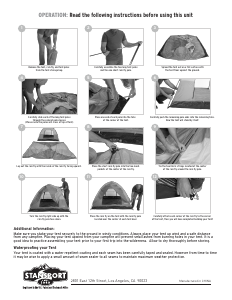 Manual Stansport 732-100 Rainier Tent