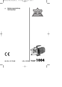 Bedienungsanleitung Topcraft TCGP 1004 Teichpumpe