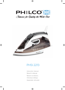 Návod Philco PHSI 2213 Žehlička