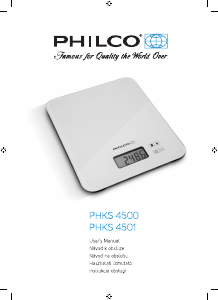 Manual Philco PHKS 4501 Kitchen Scale