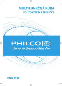 Návod Philco POD 12 IF Rúra