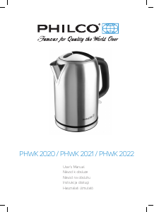 Návod Philco PHWK 2020 Kanvica