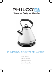 Handleiding Philco PHWK 2012 Waterkoker