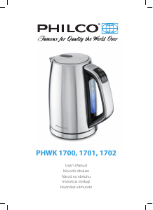 Bruksanvisning Philco PHWK 1702 Vattenkokare