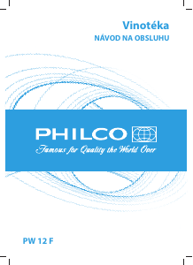 Návod Philco PW 12 F Vinotéka
