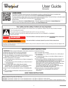 Mode d’emploi Whirlpool WDF330PAHB Lave-vaisselle