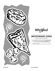 Bruksanvisning Whirlpool WMC30516HB Mikrovågsugn