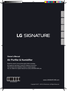 Manual LG LSA50A Air Purifier