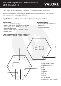 Handleiding Valore LA10 Wekker