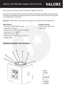 Handleiding Valore LTL13 Wekker