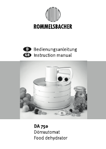Bruksanvisning Rommelsbacher DA 750 Mattorkare