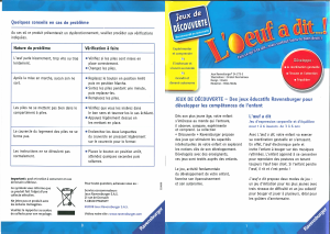 Mode d’emploi Ravensburger Loeuf a dit...!