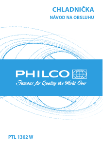 Návod Philco PTL 1302 W Chladnička