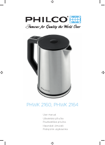 Bruksanvisning Philco PHWK 2160 Vattenkokare