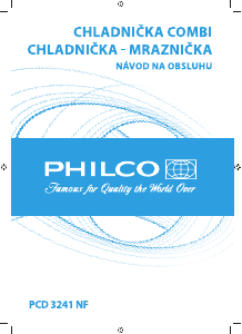 Návod Philco PCD 3241 NF Chladnička s mrazničkou
