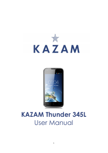 Handleiding Kazam Thunder 345L Mobiele telefoon