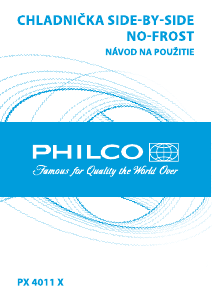 Návod Philco PX 4011 X Chladnička s mrazničkou