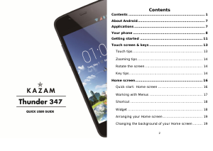 Handleiding Kazam Thunder 347 Mobiele telefoon