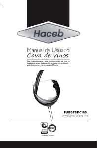 Manual de uso Haceb Appiani 50L 1P NE Vinoteca