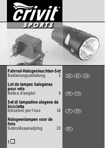 Manuale Crivit MT 6000 Luce della bicicletta