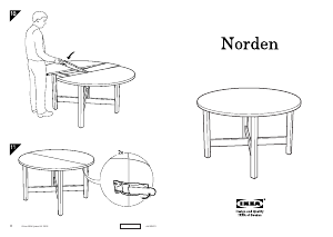 Наръчник IKEA NORDEN (⌀) Маса за хранене