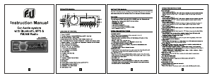 Bruksanvisning F&U CA-2790BT Bilradio