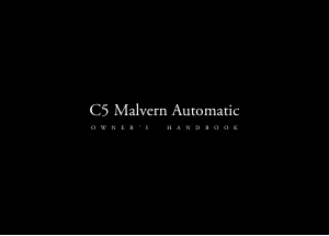Handleiding Christopher Ward C5 Malvern Horloge