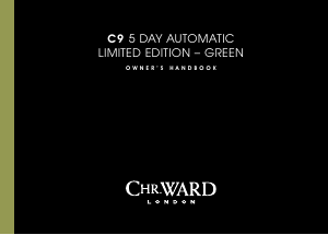 Bruksanvisning Christopher Ward C9 5 Day Automatic – Green Armbandsur