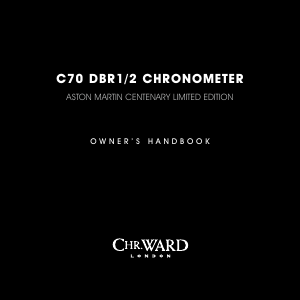 Bruksanvisning Christopher Ward C70 DBR1/2 Armbandsur