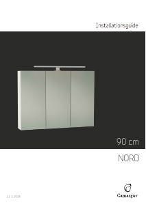 Наръчник Camargue Nord (90cm) Огледален шкаф