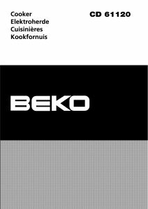 Mode d’emploi BEKO CD 61120 Cuisinière