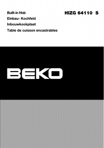 Mode d’emploi BEKO HIZG 64110S X Table de cuisson