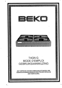 Mode d’emploi BEKO T4GN-G Table de cuisson