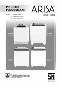 Panduan Arisa AW-8898 Mesin Cuci