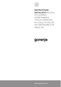 Manual Gorenje IT640BSCEU Plită