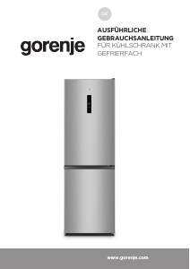 Bedienungsanleitung Gorenje N619EAXL4 Kühl-gefrierkombination