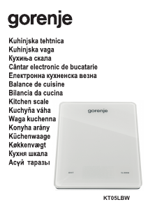 Посібник Gorenje KT05LBW Кухонні ваги