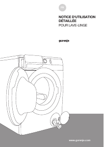 Mode d’emploi Gorenje WEI84CS Lave-linge