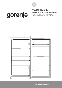 Bedienungsanleitung Gorenje RI4092P1 Kühlschrank