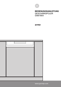 Bedienungsanleitung Gorenje GI66168X Geschirrspüler