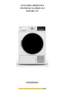 Manual Kernau KFD 801.1 W Dryer