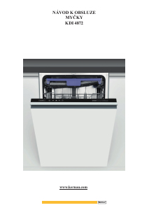 Посібник Kernau KDI 4872 Посудомийна машина